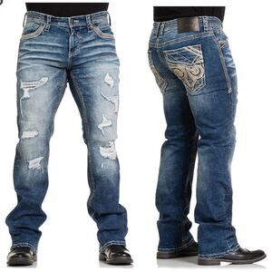 Affliction Blake Boulder Blue Denim Jeans